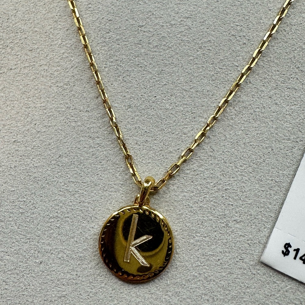 Kendra Scott gold “k” necklace - Picture 3 of 3